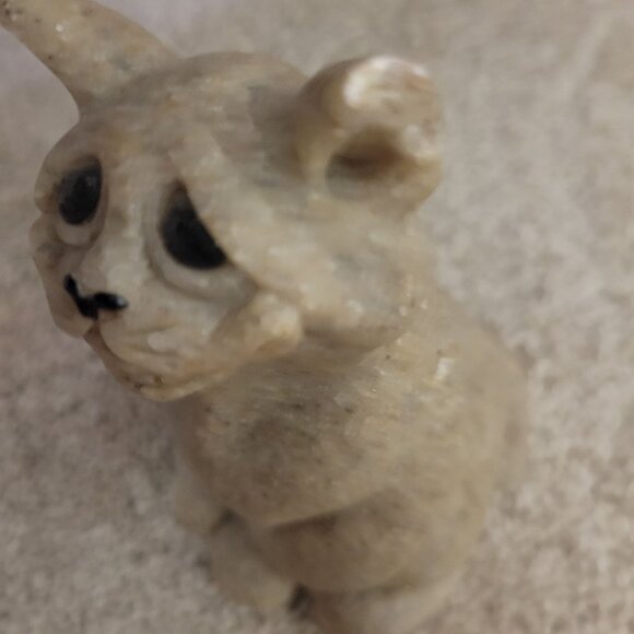 Handcrafted Sad Cat Figurine Stone Cute & Quirky Vintage Quarry Critters Chico - Picture 7 of 14